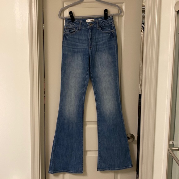 DL 1961 Heather High Rise Flare. Like new, worn once. - Picture 1 of 4
